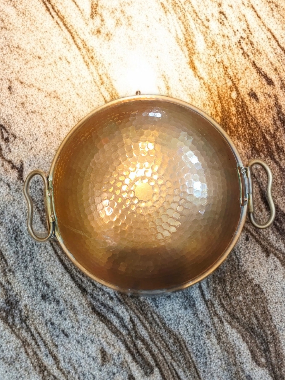 Vintage Hammered Copper Cataplana - Traditional Portuguese Seafood Steamer - Picture 3 of 5